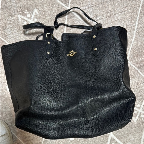 Coach | Bags | Coach Black Textured Tote Bag | Poshmark